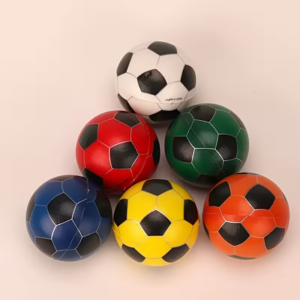 6-Piece Colored Silvery Wire Soccer Toys – 2.48-inch