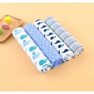 4pcs Classic Newborn Baby Swaddle Wrapper Blanket - Multicolours