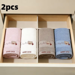 2-Piece Pure Cotton Small Towels