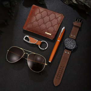 5-Piece Men’s Luxury Watch & Accessory Gift Set