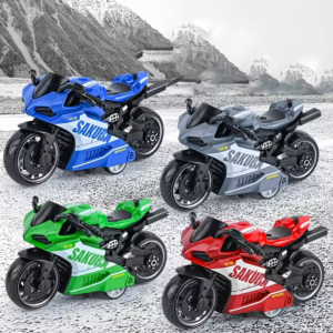 Alloy Pull-Back Motorcycle Toy